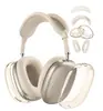 Adecuado para Funda Protectora Airpodsmax Auriculares Bluetooth Apple Funda de Silicona Montados en la Cabeza TPU Transparente Almohadilla para la Oreja Funda Protectora