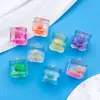 Bloque de resina de 8 colores mixtos, colgante de flor eterna luminosa, accesorio para pulsera, llavero, joyería, accesorios, fabricantes, venta al por mayor