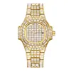 Explosões de comércio exterior moda Diamante Estrela diamante quadrado à prova d'água calendário relógio de quartzo personalidade tendência relógios masculinos e femininos