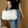 Nova Bolsa de Mão de Pelúcia Estilo Europeu e Americano de Natal para Mulheres, Pelo Sintético de Alta Qualidade Pelo de Guaxinim, Grande Capacidade, Mais Vendida Durante a Temporada de Natal