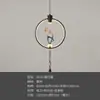 Luminária de Entrada Estética Cor de Noz Transfronteiriça com Proteção para os Olhos, Luminária Pendente Vintage Estilo Song para Sala de Chá, Luminária de Cabeceira para Pousada Novo Estilo Chinês