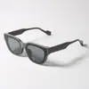 Gafas de sol retro personalizadas de montura pequeña negra y marrón para mujer, estilo coreano, modernas, populares, para fotografía callejera, hip-hop, con protección UV