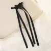 Presilha de cabelo com laço de fita de cetim cruzado fita longa esvoaçante acessórios de cabelo infantis cabelo meio preso presilha de cabelo fofa adorno de cabeça 4266