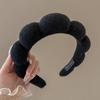 Diadema de Esponja Nube de Ala Ancha para Mujer, Diadema de Presión Alta en la Parte Superior de la Cabeza, Tarjeta para Lavado de Cara, Adorno para la Cabeza, Nuevo Felpa Otoño e Invierno 2025