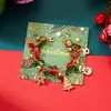 Adornos Navideños Europeos y Americanos Dibujos Animados Árbol de Navidad Copo de Nieve Estrella de Cinco Puntas Pulsera Colgante Pulsera de Atmósfera Navideña