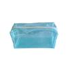 Bolsa de Higiene Pessoal Iridescente Transparente com Laser Organizador de Maquiagem PVC Quadrada Grande Capacidade Bolsa de Cosméticos Portátil Material de PVC