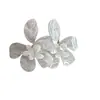 Brincos de Resina Flor de Agulha de Prata Manchadados Elegantes Franceses de Alta Qualidade Doces Versáteis Brincos de Estilo Casual Nicho