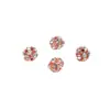 6/8 Contas Espaçadoras de Strass de Cobre para DIY Tecelagem Artesanal Pulseiras com Contas Colares Acessórios de Joias Materiais