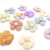Tela Nueva Primavera y Verano Flor de Cinco Pétalos en Relieve Material para Pasador de Pelo Hecho a Mano DIY Accesorios de Ropa Girasol Fresco