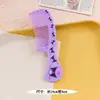 Peine con estampado de dibujos animados lindo, cabello liso, peine pequeño portátil, peine de color caramelo estilo Ins girly