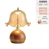 Luminária de Mesa Estilo Vintage Meio do Século Quarto Mesa de Cabeceira Luz Ambiente Luz Noturna Sala de Estar Ornamento Decorativo Clássico Verde Esmeralda