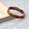 Pulseira Esportiva de Silicone para Basquete Pequena Assinatura de Estrela James Curry Kobe Irving Pulseira Luminosa para Estudante