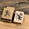 Carimbo de Renda Retrô Estilo Antigo Tira Longa Padrão de Videira Borda Carimbo de Madeira DIY Álbum de Fotos Diário Material Acessórios