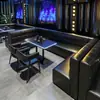 Cabina de Bar Sofá KTV Habitación Privada Barra en Forma de U Personalizada Restaurante de Música Cafetería Juego de Mesa y Sillas Comercial