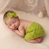 Suministro transfronterizo de vestidos de punto de mohair hechos a mano para fotografía infantil, conjuntos de disfraces, faldas cortas para sesión de fotos de bebés y tocados