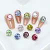Dongzhou Crystal 8mm Ocho Caras Corte Rosa Milenio Diamante para Uñas Destellante Diamante de Cristal K9 de Alta Calidad Accesorios de Arte para Uñas de Lujo Ligero