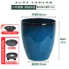 Maceta Grande de Cerámica de Imitación Plástico Tamaño Extra Grande Galón Planta en Maceta Profunda Bambú Tortuga Maceta de Resina Hogar Exterior Patio