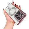 Funda magnética galvanizada con perforación lateral para teléfono móvil, adecuada para Xiaomi 14t Pro 5g, carcasa blanda, película para lente Redmi Note14 Pro