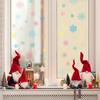 Nova SDJD001 estática UV Natal cor snowflake vidro janela adesivos casa fundo adesivos de parede decorativos
