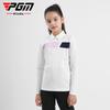 PGM ropa de golf nueva para niños camiseta de manga larga para niñas tejido deportivo de alta elasticidad y agradable a la piel moda combinable