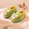 Pequeno Cervo Mili Pelúcia de Inverno Novas Pantufas para Meninas, Desenho Animado Antiderrapante Solado Macio Calçados Infantis para Casa com Tira