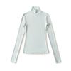 Ap25615-25 Nuevo Estilo Otoñal Suave Puro Estilo Lujurioso Cuello Alto Manga Larga Slim Top Básico Camiseta Chica Americana
