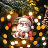 Venta Caliente Transfronteriza Artesanía Plana Acrílica Colgante Escena Decoración Árbol de Navidad Colgante