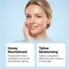 Crema Hidratante de Miel y Mantequilla Hidratante y Nutritiva Piel Facial Radiante Hidratante Cómoda Cuidado Delicado y Suave Crema