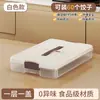 Caja de Dumplings de Colores, Caja de Almacenamiento para Refrigerador de Grado Alimenticio para el Hogar, Caja de Conservación de Gran Capacidad de Múltiples Capas para Dumplings y Wontons Congelados Rápidamente