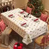 Mantel de Navidad, Impermeable, Resistente al Aceite, No Requiere Lavado, Mantel Antiescaldado, Mantel de Mesa de Centro con Atmósfera de Alta Gama, Mantel Temático Festivo