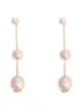 Pendientes de Tres Perlas Estilo Chanel, Modernos y Únicos, Colgantes Largos con Borla, Pendientes de Diseñador de Moda