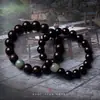 Pulsera de Palosanto de Hoja Pequeña y Sándalo Rojo Antiguo, Objeto de Juego Cultural, Cuentas Budistas, Estilo Unisex, Pulsera de Círculo Único de Jade Hetian para Parejas al por Mayor