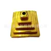 Base de plástico banhada a ouro para mastros de bandeira redondos e quadrados, bandeira de mesa de escritório, bandeira de mão, base de mesa para bandeira de haste única, em estoque