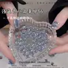 Azul claro Super Flash Invertido Fundo Plano Diamante Octogonal Nail Art Joia para Unhas Boutique K9 Quadrado Azul Mahjong Joias para Nail Art