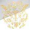 Pegatinas de Tela Bordada con Patrón Dorado y Plateado, Vestidos Antiguos, Nubes Propicias, Óperas, Varios Estilos de Piezas Bordadas, Pegatinas Decorativas de Parche, Accesorios DIY, Flores Calientes