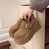 Sapatos Birkenstock de tamanho pequeno com sola grossa e aumento de 7cm de altura, novos mocassins retro slip-on do outono de 2026