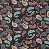 Tela Jacquard de Poliéster-Algodón con Diseño Paisley Vintage, Duradera y No Deformable, para Bolsas, Cojines, Manteles, Manualidades DIY, En Stock