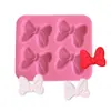 Variedad de moldes de silicona para decoración de tartas con fondant y forma de lazo, herramientas para hornear chocolate, moldes de silicona