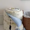 Manta CELING Estilo Coreano, Un Lado Algodón Tejido Súper Suave, Un Lado Terciopelo de Frijol Calmante, Individual/Doble Persona, Lavable a Máquina, Colcha de Primavera/Otoño, Colcha de Invierno