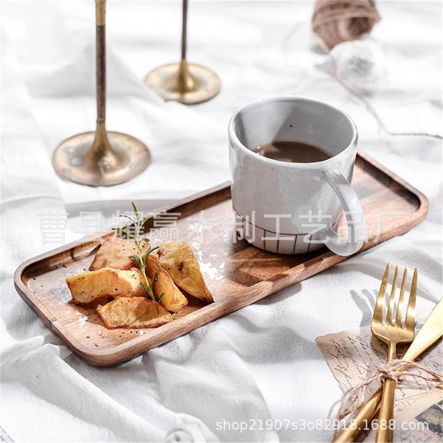 相思木托盘咖啡早餐面包托盘厨房实木用餐果盘点心瓜子盘BSCI