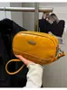 2025 Nova Tendência Leve Cor Sólida Estilosa Portátil Alça Larga de Ombro Bolsa de Ombro Único Bolsa Transversal Simples Versátil Bolsa para o Dia a Dia