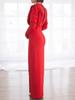 Moda Transfronteriza de Primavera y Verano Nuevo Vestido de Verano, Vestido Largo de Punto de Cuello Alto con Abertura de Comercio Exterior Europeo y Americano, Suministro Directo del Fabricante