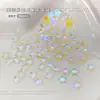 Nuevos y Modernos Rhinestones de Mono Estrella de Colores Brillantes Estrella de Cinco Puntas de Fondo Plano Decoraciones de Arte de Uñas de Vidrio K9 Venta al Por Mayor