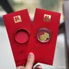Oro Puro 999 Princesa, ¡Por Favor Hazte Rica! Nuevo Estilo Sobre Rojo Pegatina para Teléfono Regalo para Reunión Anual de la Empresa Contrato