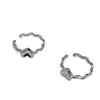 Pendientes de Clip para Oreja Ounihan de Plata de Ley S925 con Forma de Corazón Trenzado para Mujeres Sin Perforaciones, Diseño de Alta Gama, Pendientes Versátiles Estilo Ins