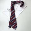 Corbata Jk de Estilo Japonés para Mujer Accesorios Decoración Uniforme Dk Pajarita Anudada a Mano Estilo Universitario Corbata Borgoña Rayada