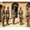 Ornatos de escultura em bronze de figuras modernas, bustos de grandes figuras, estátuas de bronze fundido do Exército Vermelho, feitos sob medida pela Fábrica de Esculturas em Bronze Hengbao Fa