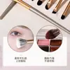 Set de 15 Brochas de Maquillaje con Puntos Dorados para Principiantes, Contorno de Ojos, Brocha para Sombras Suave y Portátil, Brocha para Cejas, Set Completo de Cosméticos