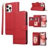 Adecuado para iphone15pro Funda de Teléfono Espejo Tarjetero Apple 14Pro Tarjetero con Cordón Billetera Tapa Abatible Funda Protectora