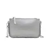 2025 Nova Bolsa Quadrada Pequena de Corrente Tendência da Moda Bolsa Transversal Bolsa Feminina Bolsa de Ombro Casual Padrão Crocodilo Carteira da Moda
